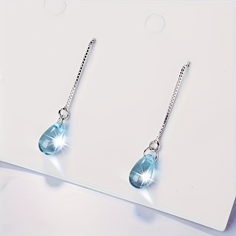Women's Teardrop-shaped Mermaid Tear Earrings, Elegant Design